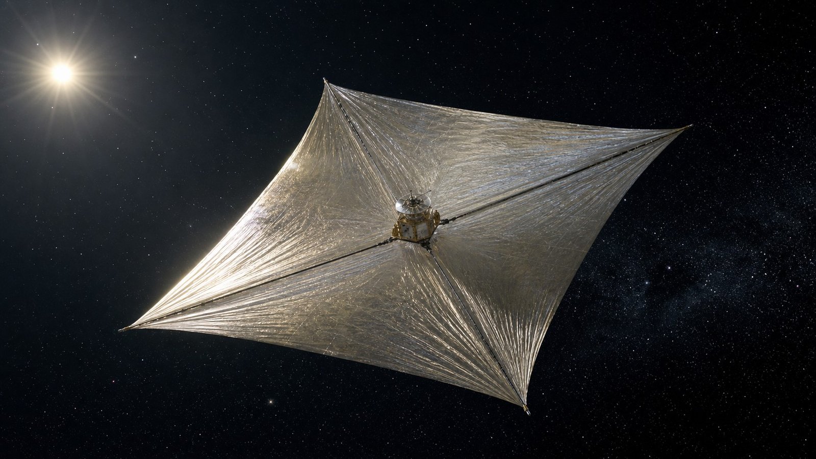 Vela solare: viaggiare nello spazio spinti dalla luce