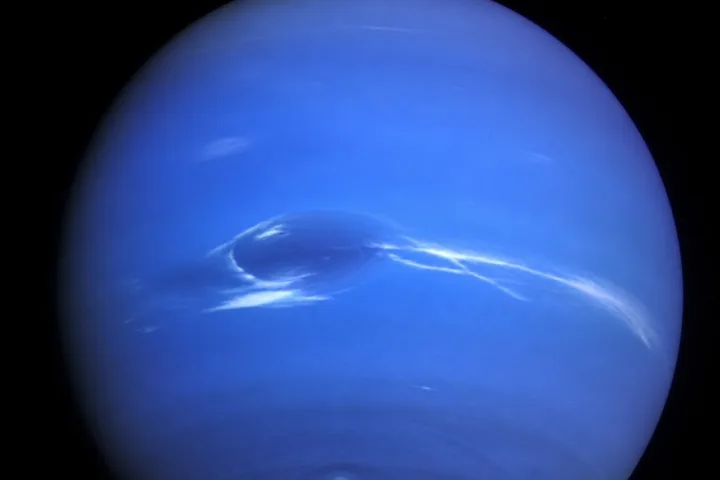 Nettuno fotografato dallo spazio, immagine reale NASA