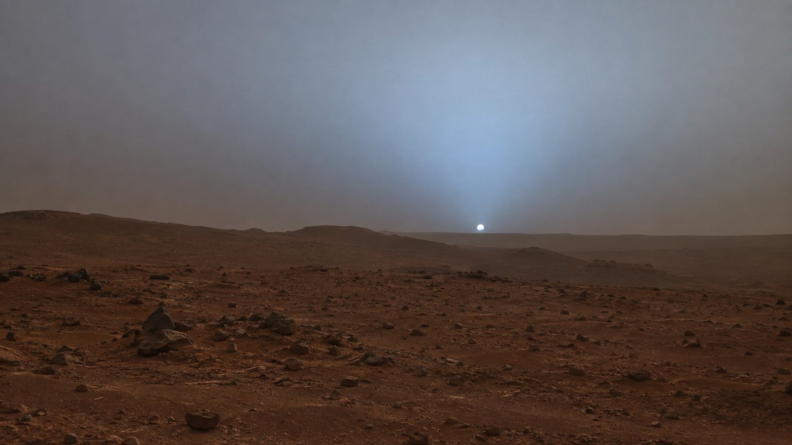 Perché su Marte i tramonti sono blu